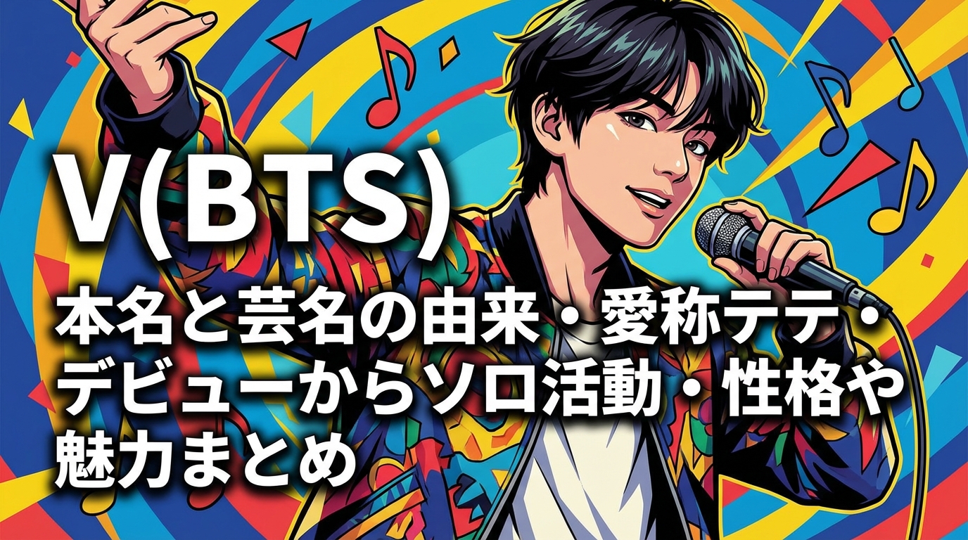 V(BTS)の本名と芸名の由来・愛称テテ・デビューからソロ活動・性格や魅力まとめ
