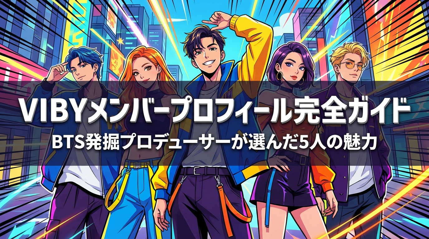 VIBYメンバープロフィール完全ガイド|BTS発掘プロデューサーが選んだ5人の魅力とは