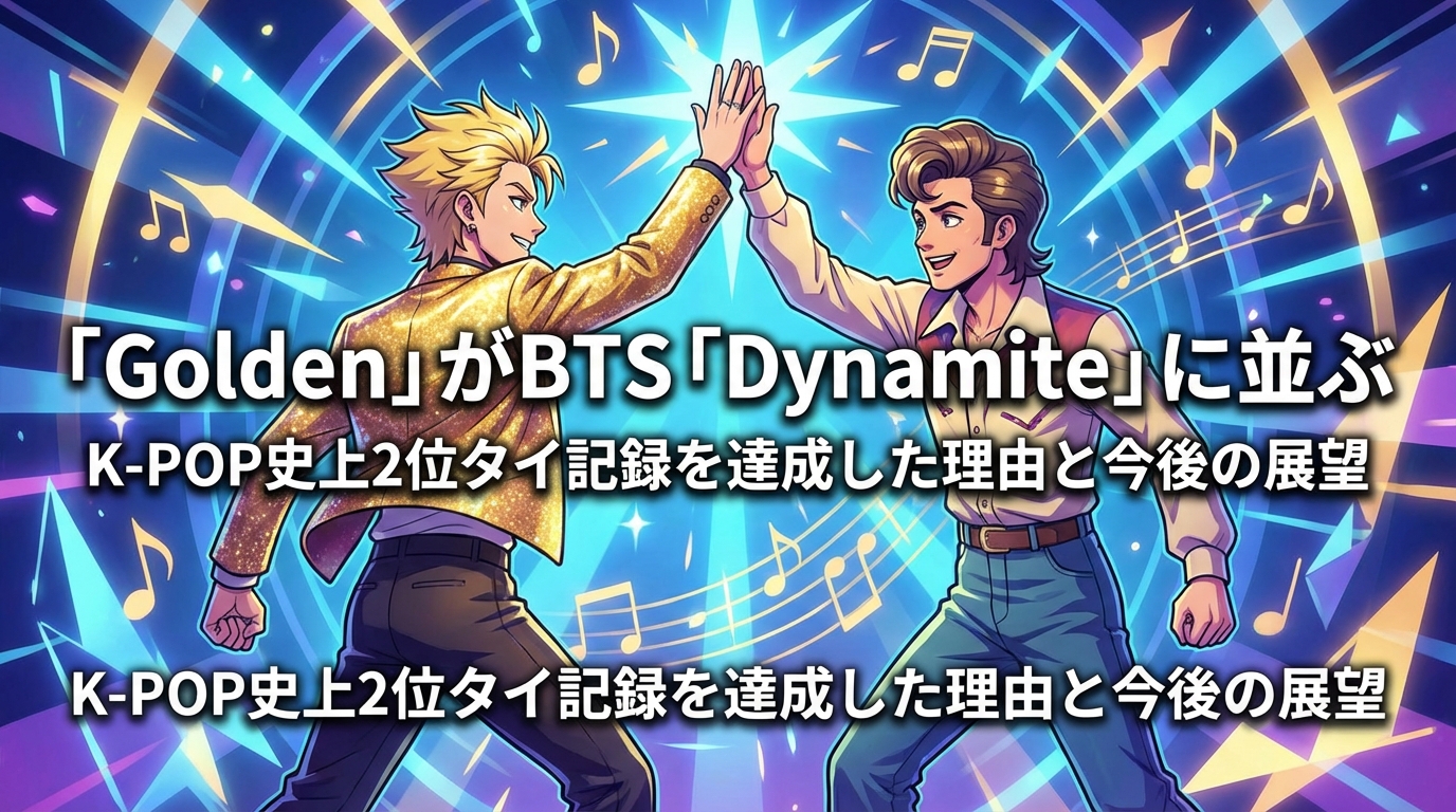 「Golden」がBTS「Dynamite」に並ぶK-POP史上2位タイ記録を達成した理由と今後の展望