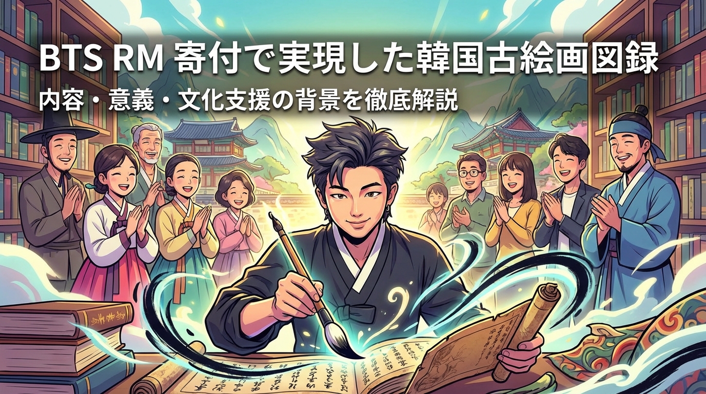 BTS RM寄付で実現した韓国古絵画図録の内容・意義・文化支援の背景を徹底解説