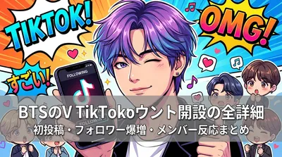BTSのV TikTokアカウント開設の全詳細｜初投稿・フォロワー爆増・メンバー反応まとめ