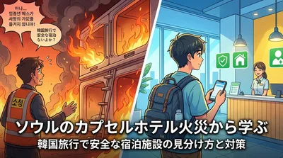 ソウルのカプセルホテル火災から学ぶ、韓国旅行で安全な宿泊施設の見分け方と対策