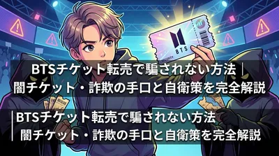 BTSチケット転売で騙されない方法｜闇チケット・詐欺の手口と自衛策を完全解説