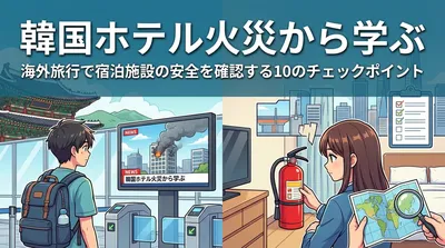 韓国ホテル火災から学ぶ|海外旅行で宿泊施設の安全を確認する10のチェックポイント
