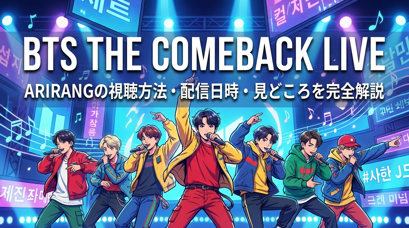BTS THE COMEBACK LIVE ARIRANGの視聴方法・配信日時・見どころを完全解説