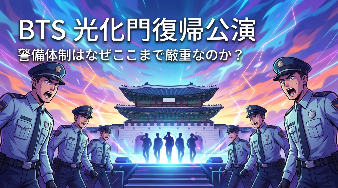 BTS光化門復帰公演の警備体制はなぜここまで厳重なのか？1万5千人投入の理由と詳細を徹底解説