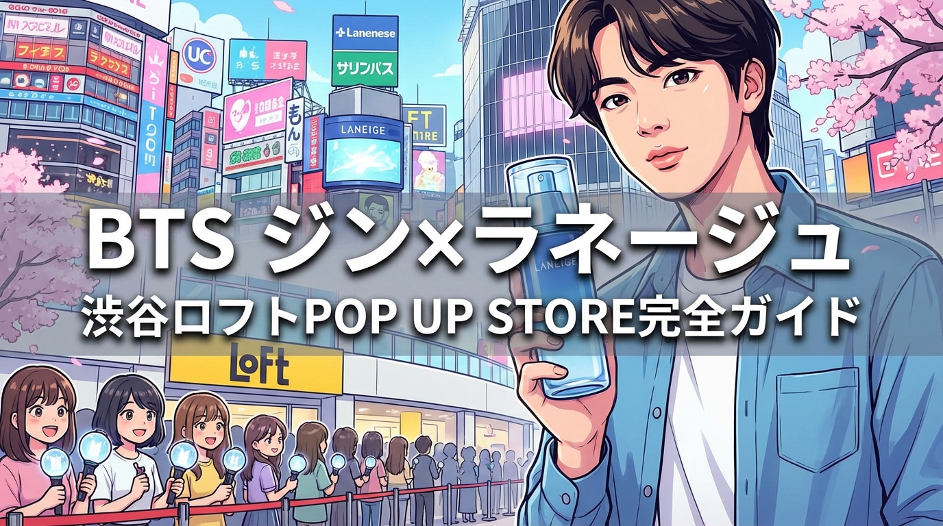 BTS ジン×ラネージュ渋谷ロフトPOP UP STOREの開催日・限定特典・参加方法を完全ガイド