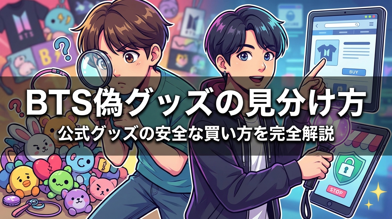 BTS偽グッズの見分け方と公式グッズの安全な買い方を完全解説