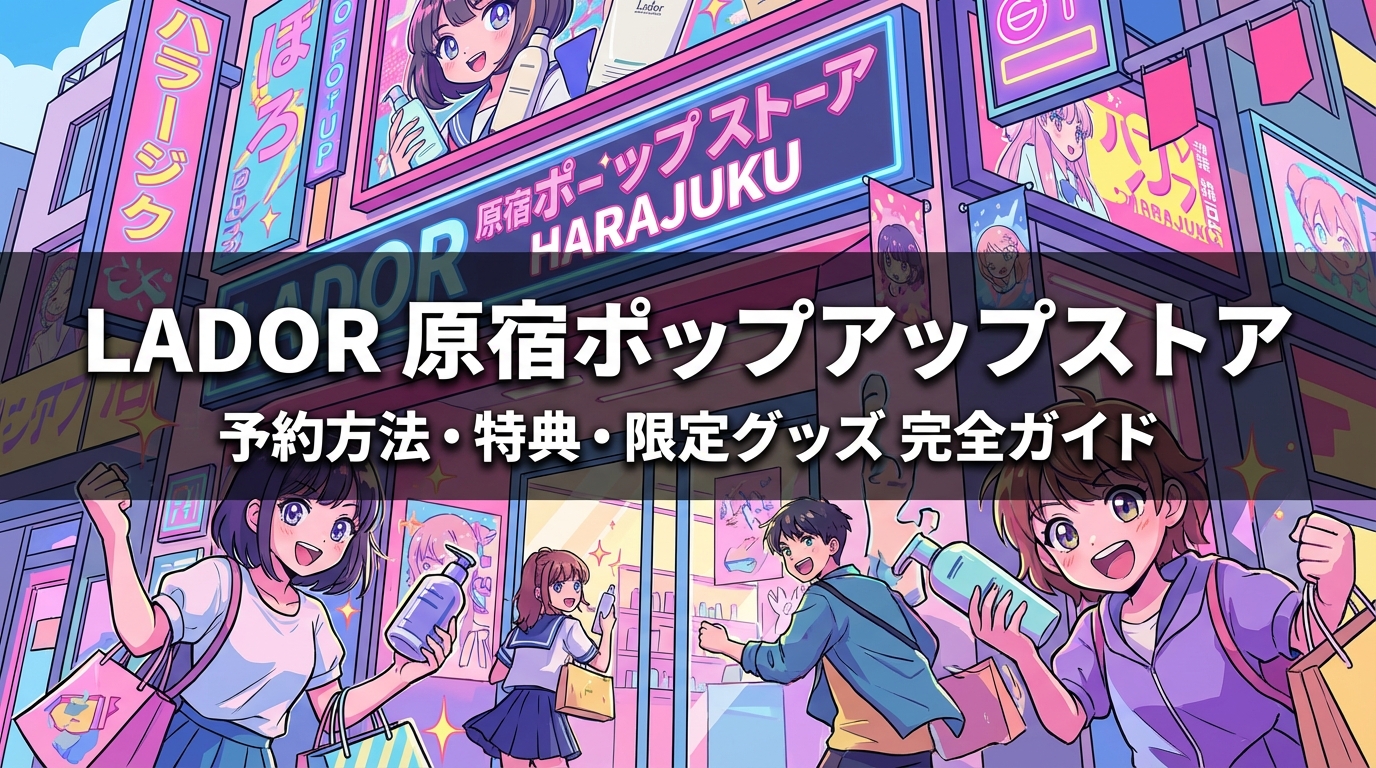 LADOR原宿ポップアップストアの予約方法・特典・限定グッズを完全ガイド
