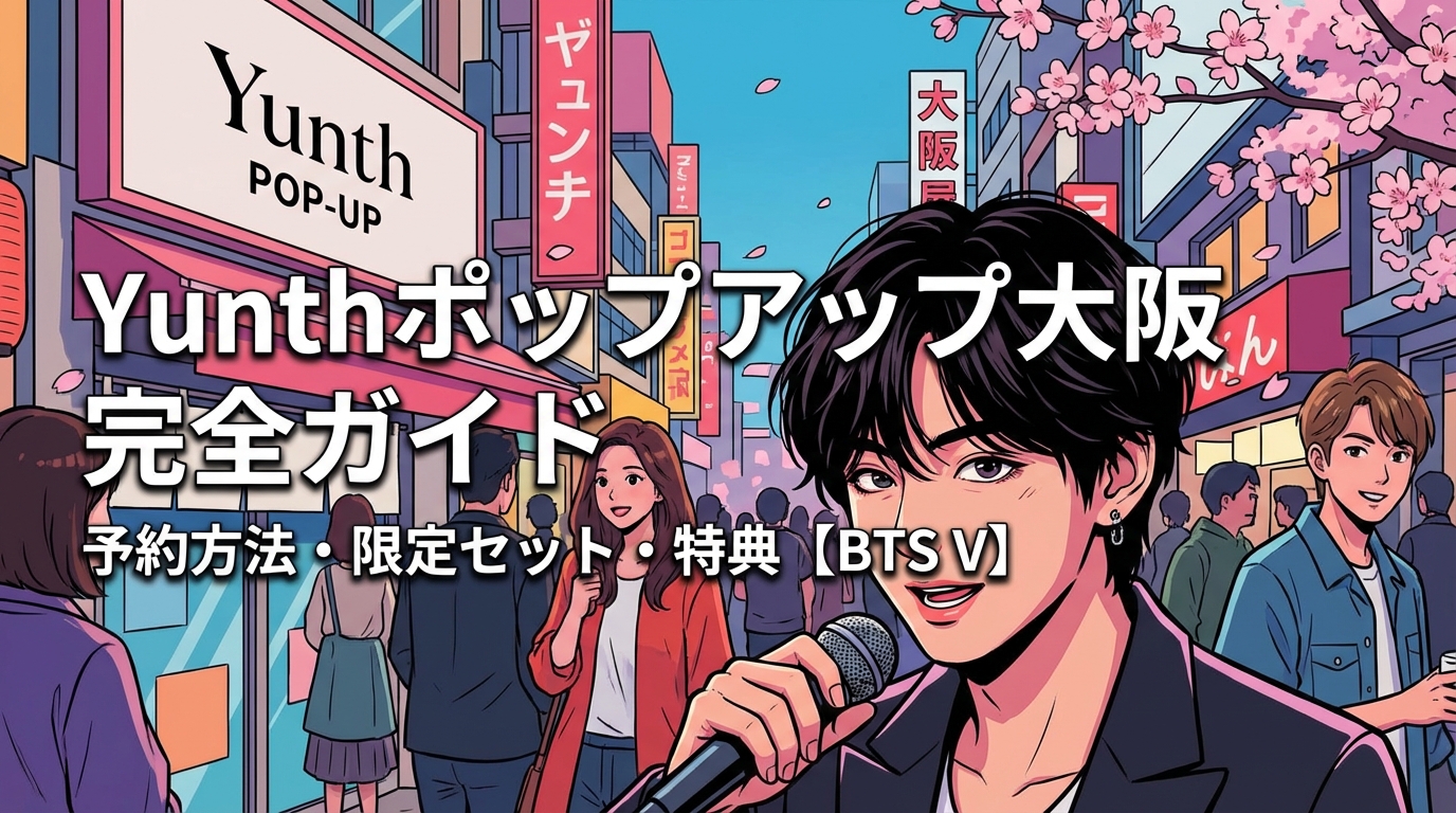 Yunthポップアップ大阪の予約方法・限定セット・特典を完全ガイド【BTS V】