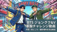 BTSジョングク&V軍服チャレンジ動画の内容・見どころ・撮影場所を完全解説
