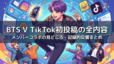 BTS V TikTok初投稿の全内容・メンバーコラボの見どころ・記録的反響まとめ