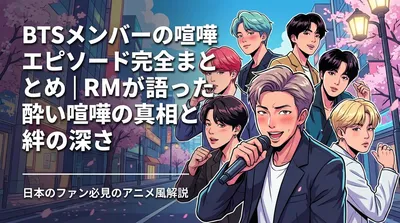 BTSメンバーの喧嘩エピソード完全まとめ｜RMが語った酔い喧嘩の真相と絆の深さ