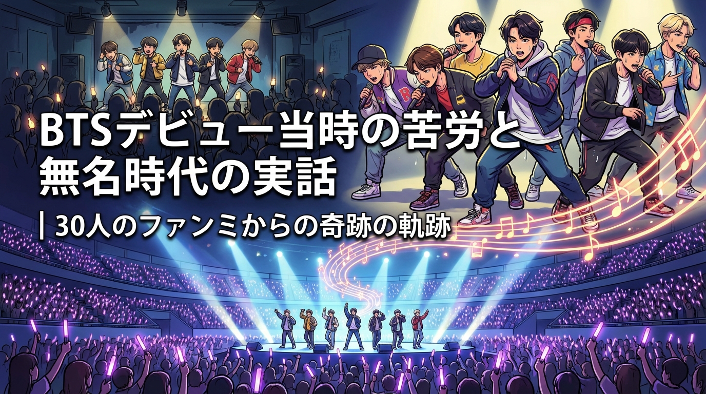 BTSデビュー当時の苦労と無名時代の実話｜30人のファンミからの奇跡の軌跡