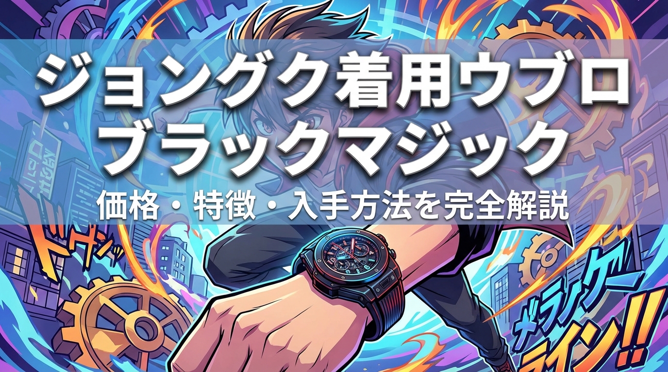 ジョングク着用ウブロ ブラックマジック|価格・特徴・入手方法を完全解説