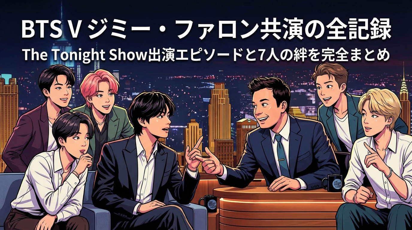 BTS V ジミー・ファロン共演の全記録｜The Tonight Show出演エピソードと7人の絆を完全まとめ