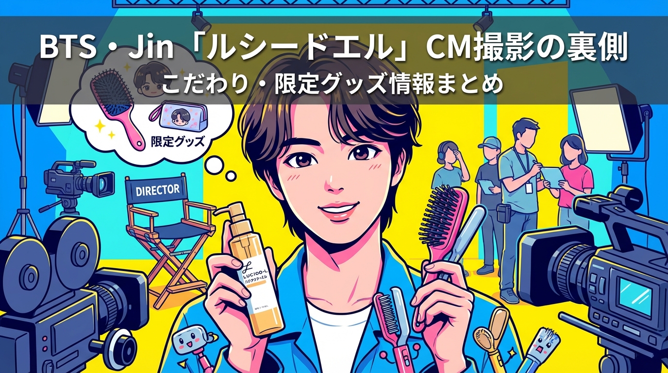BTS・Jin「ルシードエル」CM撮影の裏側・こだわり・限定グッズ情報まとめ