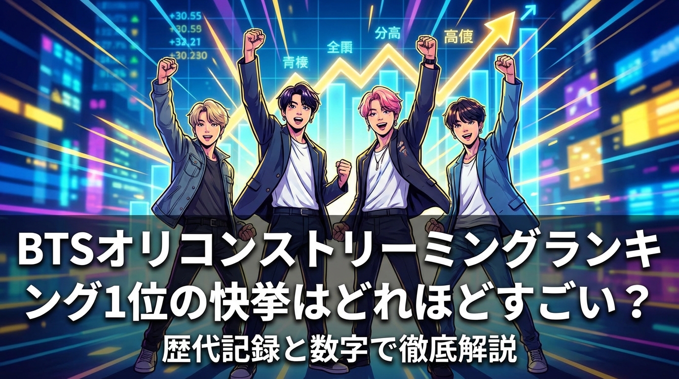 BTSオリコンストリーミングランキング1位の快挙はどれほどすごい?歴代記録と数字で徹底解説