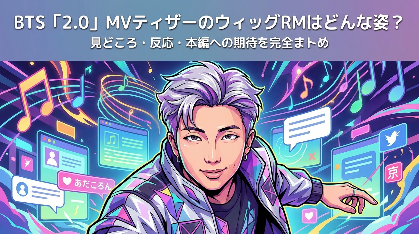BTS「2.0」MVティザーのウィッグRMはどんな姿?見どころ・反応・本編への期待を完全まトめ