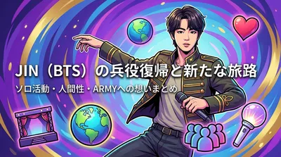 Jin (BTS)の兵役復帰・ソロツアー・身長・性格・ビジュアル・メンバーとの関係・ARMYへの想いまとめ