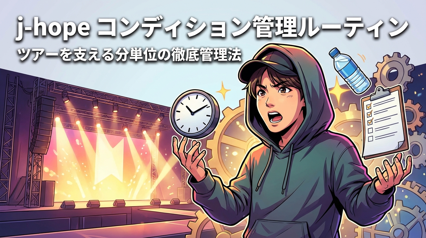 j-hope コンディション管理ルーティン完全解説|ツアーを支える分単位の徹底管理法