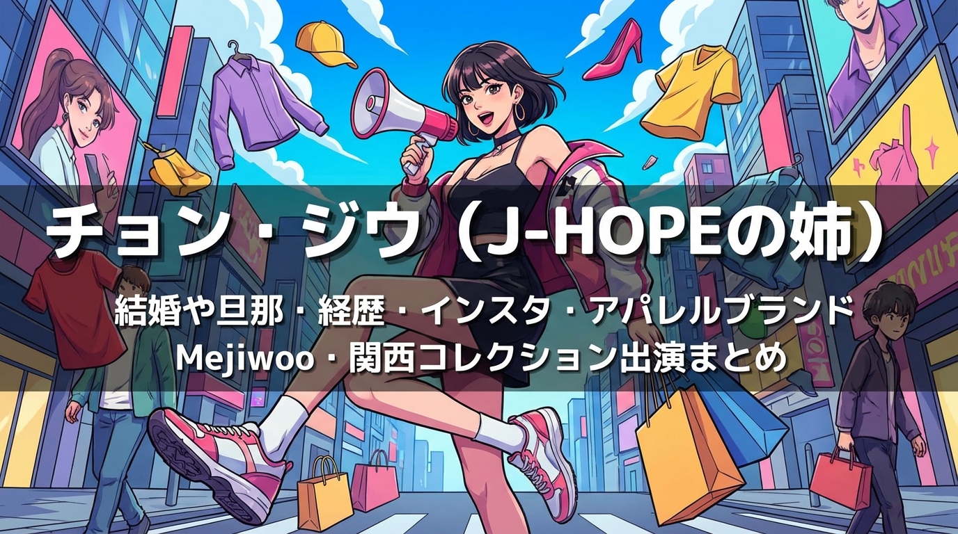 チョン・ジウ(J-HOPEの姉)の結婚や旦那・経歴・インスタ・アパレルブランドMejiwoo・関西コレクション出演まとめ