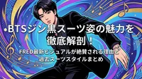 BTSジン黒スーツ姿の魅力を徹底解剖！FRED最新ビジュアルが絶賛される理由と過去スーツスタイルまとめ