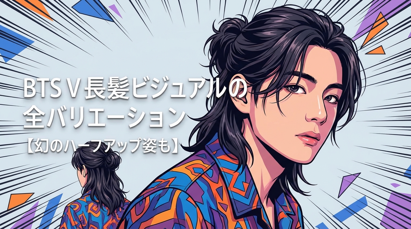BTS V 長髪ビジュアルの全バリエーションと撮影秘話を完全まとめ【幻のハーフアップ姿も】