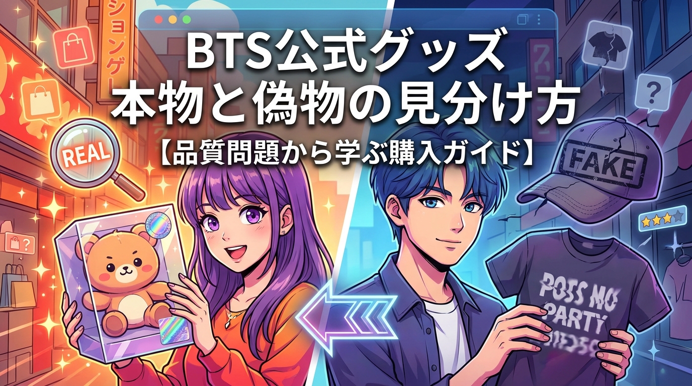 BTS公式グッズ 本物と偽物の見分け方【品質問題から学ぶ購入ガイド】
