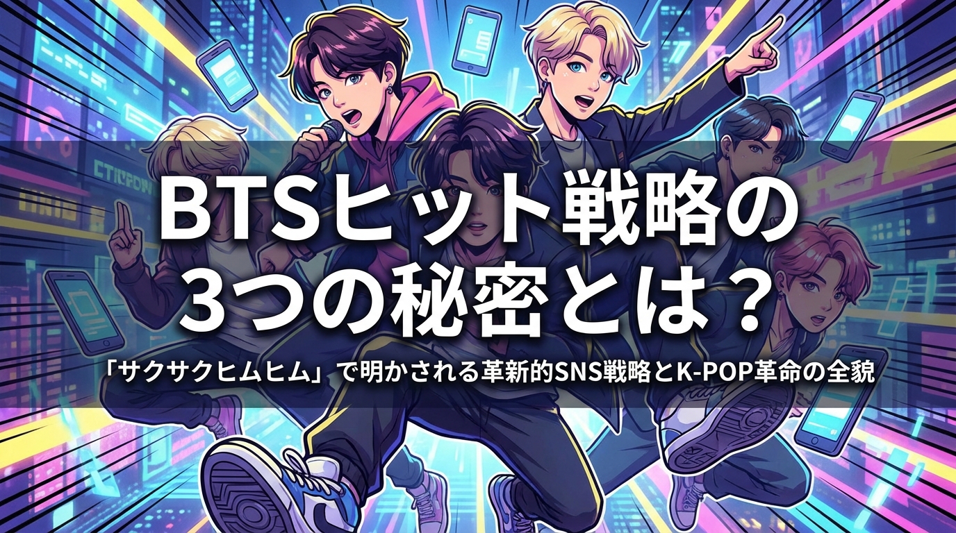 BTSヒット戦略の3つの秘密とは？「サクサクヒムヒム」で明かされる革新的SNS戦略とK-POP革命の全貌