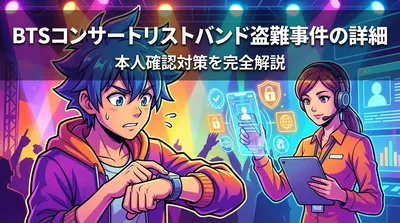 BTSコンサートリストバンド盗難事件の詳細と本人確認対策を完全解説