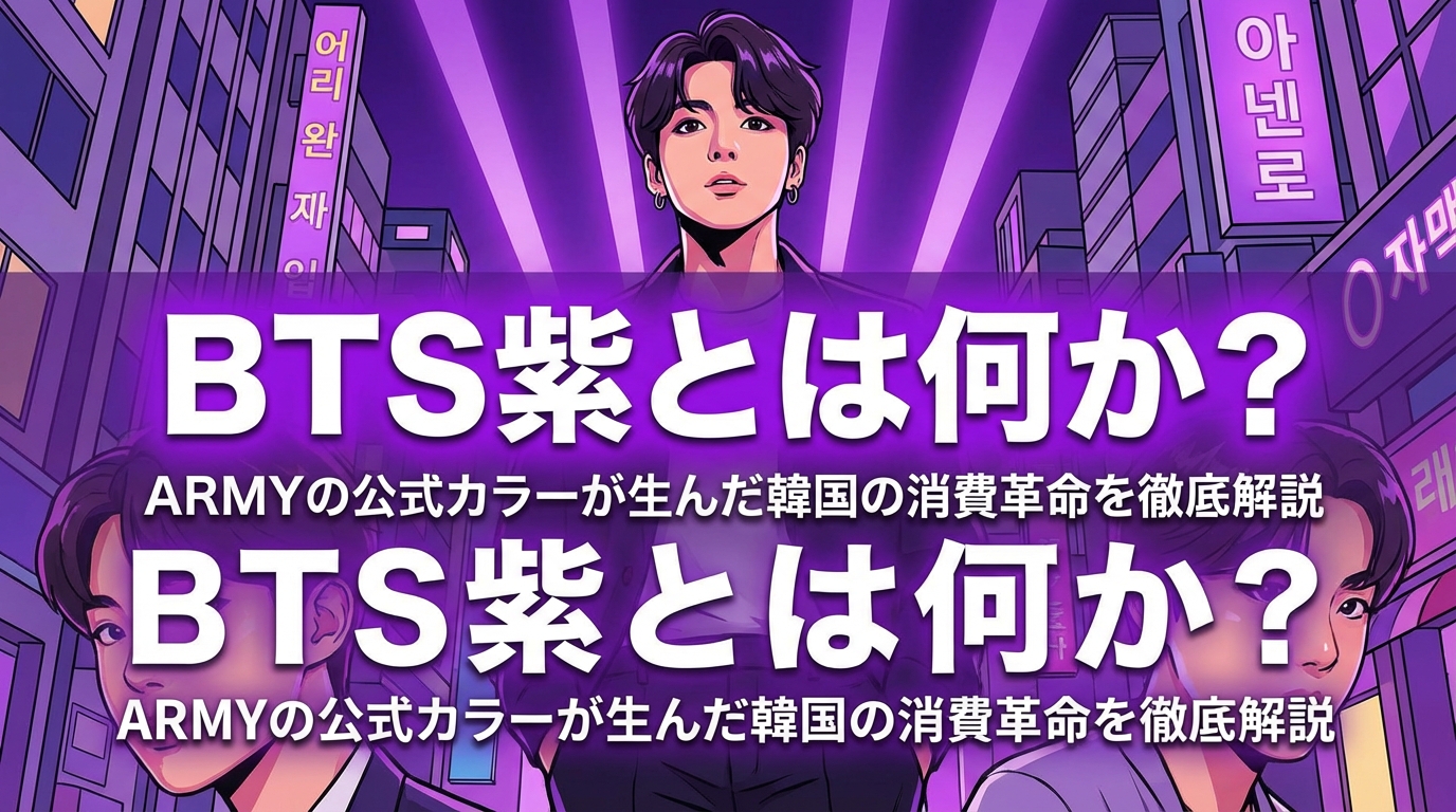 BTS紫とは何か？ARMYの公式カラーが生んだ韓国の消費革命を徹底解説