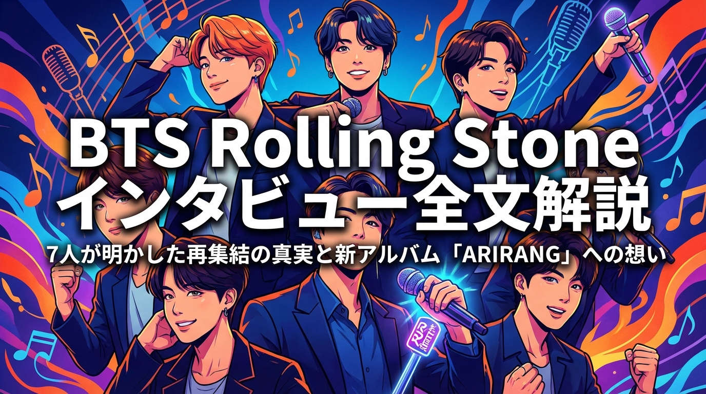 BTS Rolling Stone インタビュー全文解説|7人が明かした再集結の真実と新アルバム「ARIRANG」への想い