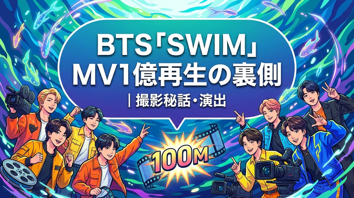 BTS「SWIM」MV1億再生の裏側|撮影秘話・演出の意味・記録更新の全貌を徹底解説