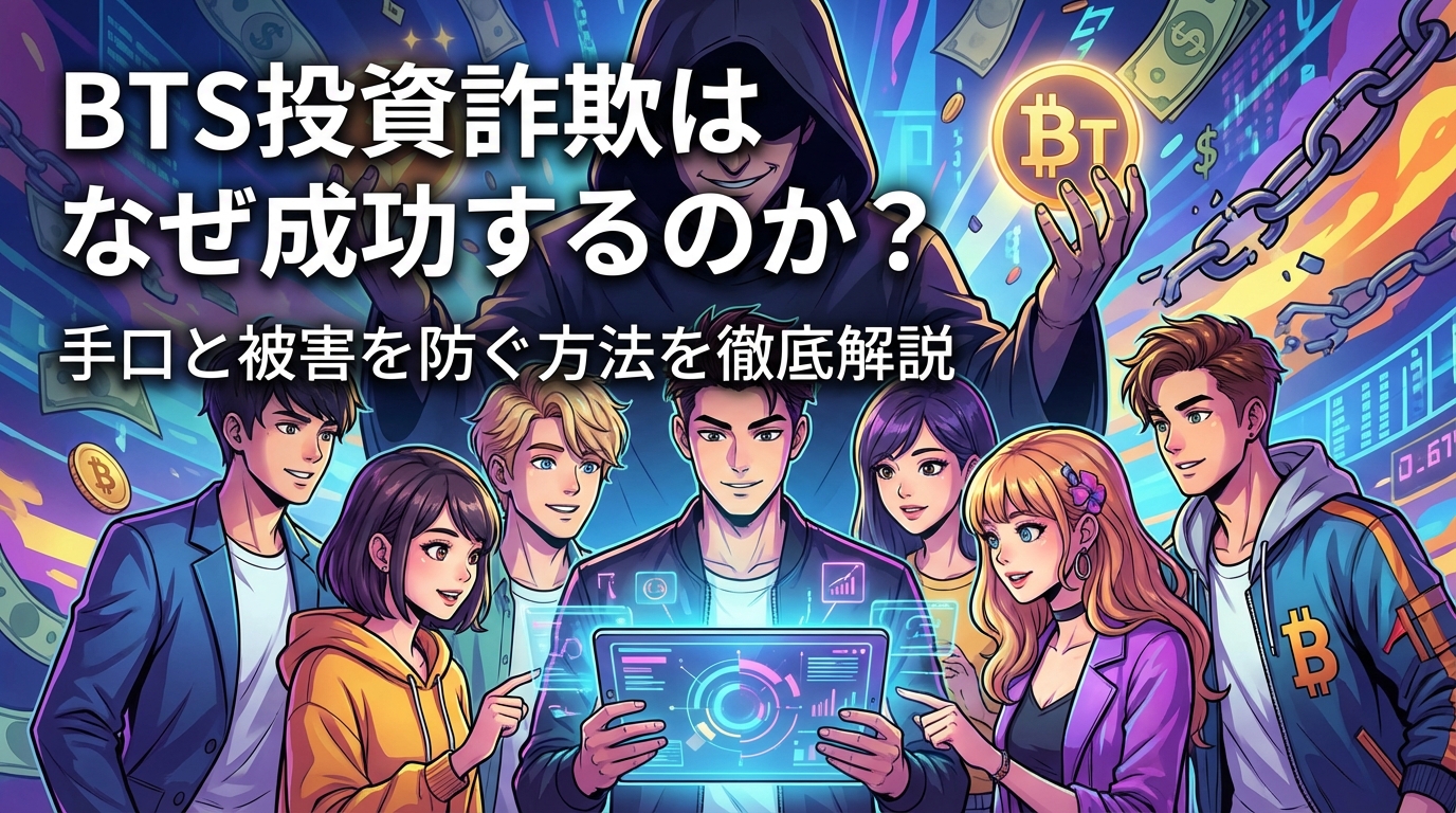 BTS投資詐欺はなぜ成功するのか？手口と被害を防ぐ方法を徹底解説