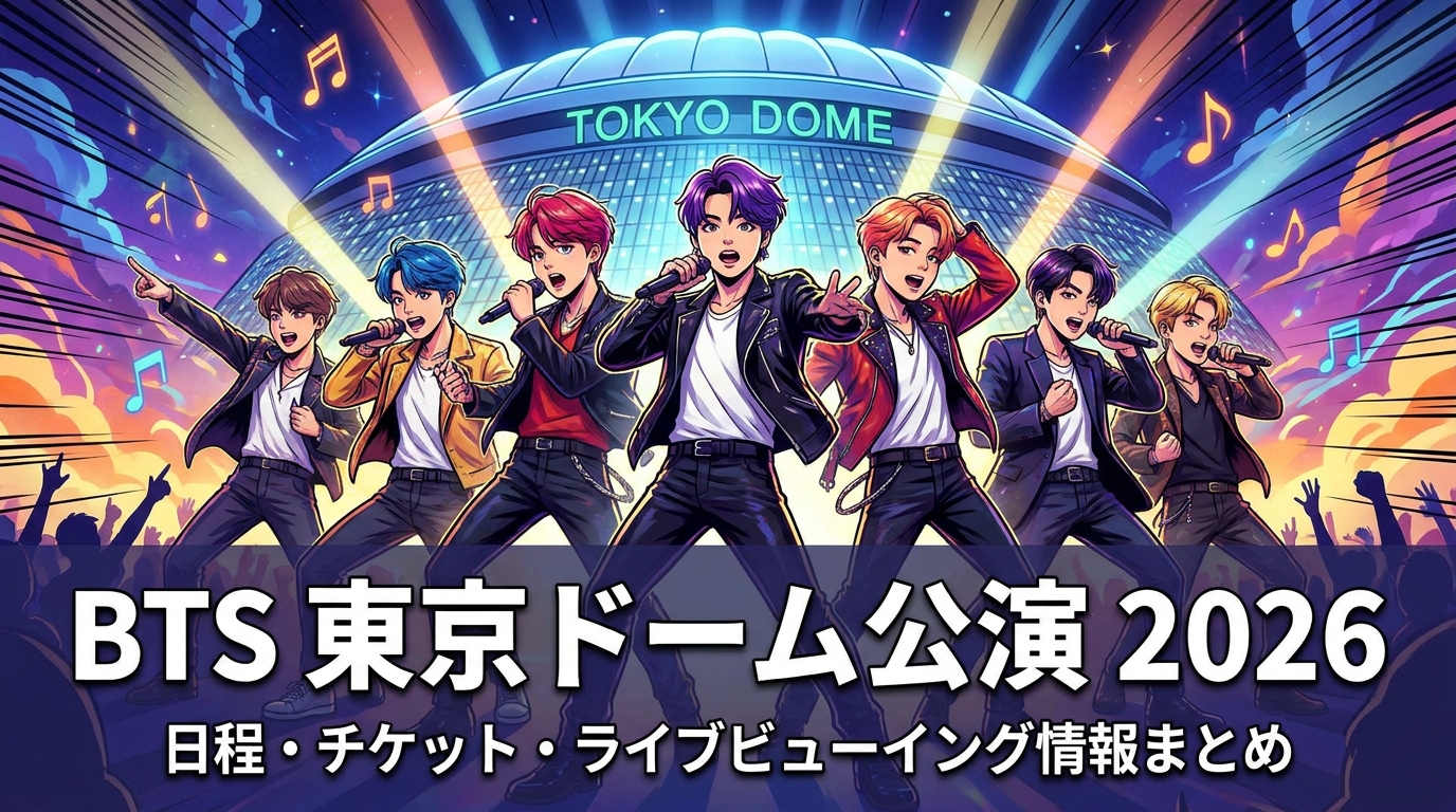 BTS東京ドーム公演2026の日程・チケット・ライブビューイング情報まとめ