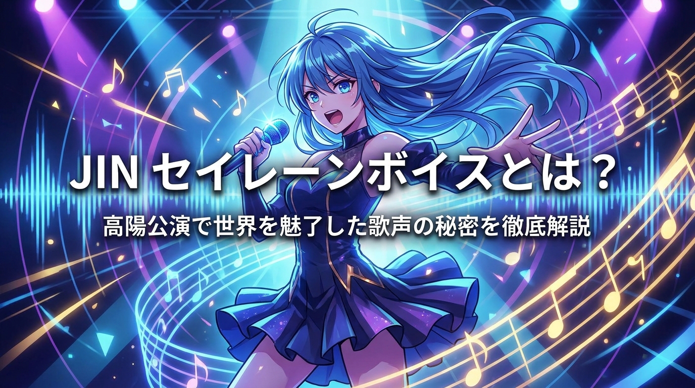 JIN セイレーンボイスとは？高陽公演で世界を魅了した歌声の秘密を徹底解説