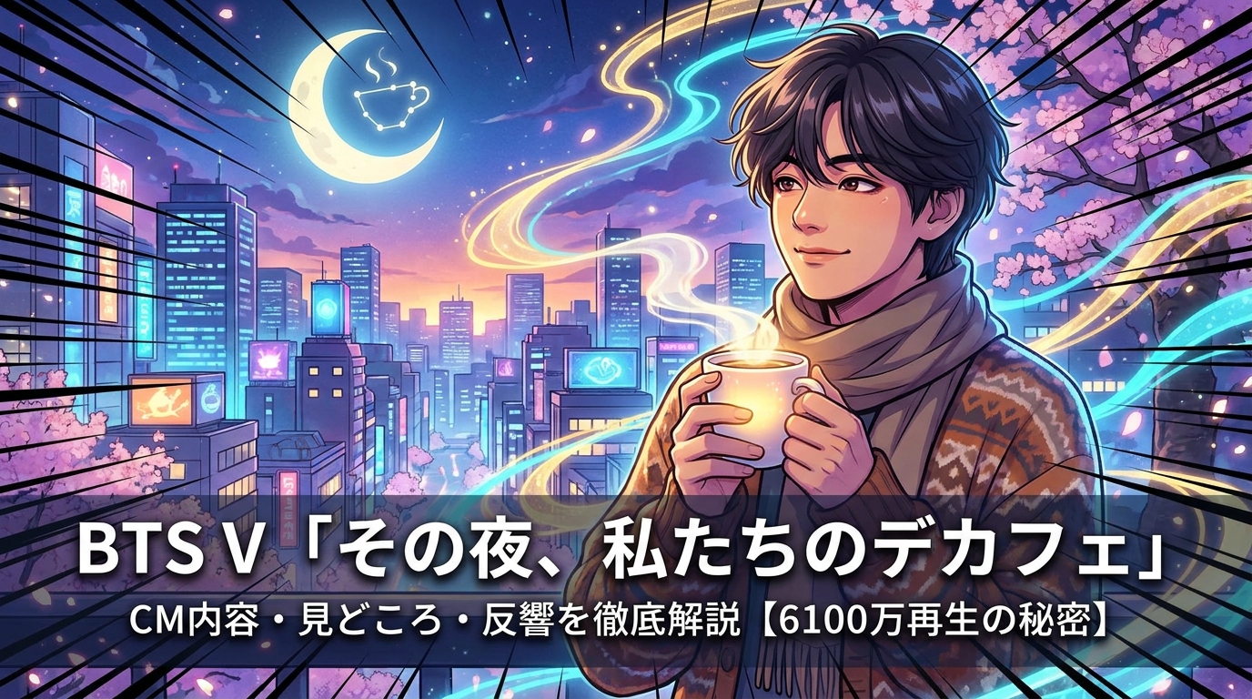 BTS V「その夜、私たちのデカフェ」CM内容・見どころ・反響を徹底解説【6100万再生の秘密】