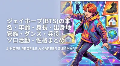 ジェイホープ(BTS)の本名・年齢・身長・出身地・家族・ダンス・兵役・ソロ活動・性格まとめ