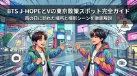 BTS J-HOPEとVの東京散策スポット完全ガイド｜雨の日に訪れた場所と撮影シーンを徹底解説