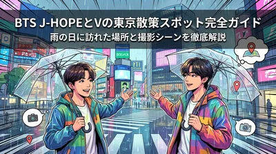 BTS J-HOPEとVの東京散策スポット完全ガイド｜雨の日に訪れた場所と撮影シーンを徹底解説