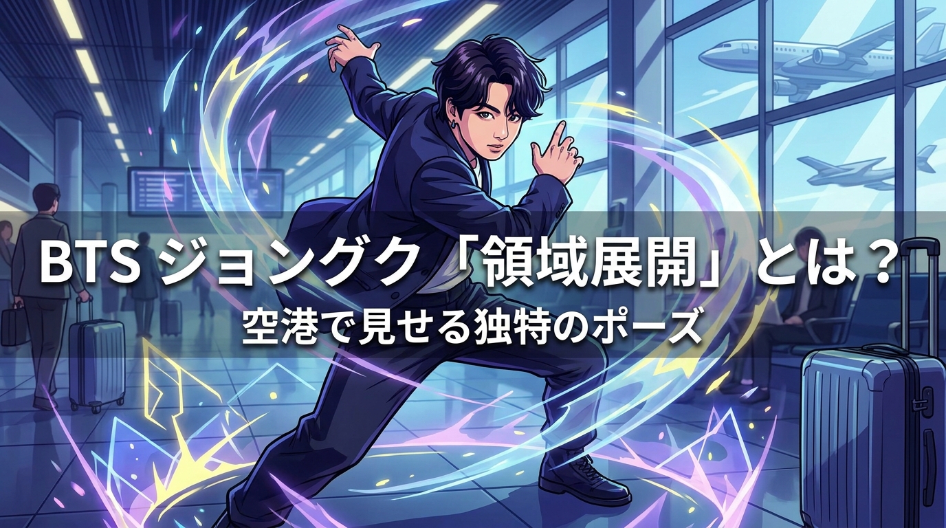 BTSジョングク「領域展開」とは？空港で見せる独特のポーズの意味と歴史を徹底解説