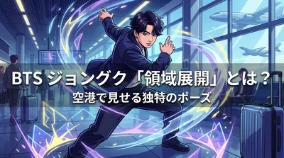 BTSジョングク「領域展開」とは？空港で見せる独特のポーズの意味と歴史を徹底解説