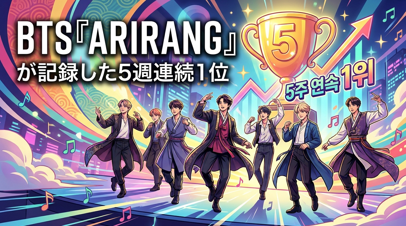 BTS『ARIRANG』が記録した5週連続1位の意味とK-POP史上の快挙を徹底解説