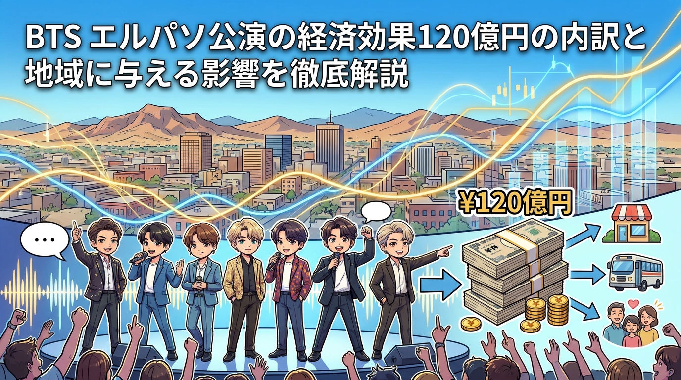 BTS エルパソ公演の経済効果120億円の内訳と地域に与える影響を徹底解説