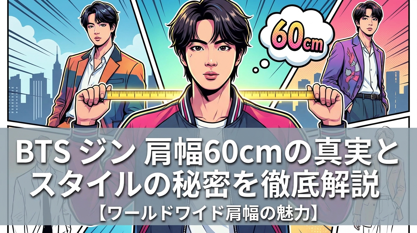 BTS ジン 肩幅60cmの真実とスタイルの秘密を徹底解説【ワールドワイド肩幅の魅力】