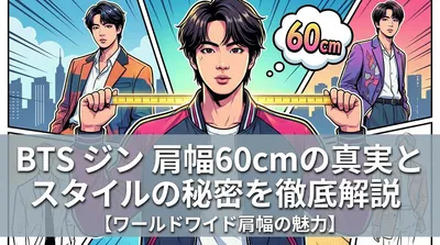 BTS ジン 肩幅60cmの真実とスタイルの秘密を徹底解説【ワールドワイド肩幅の魅力】