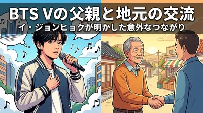 BTS Vの父親と地元の交流|イ・ジョンヒョクが明かした意外なつながりとは