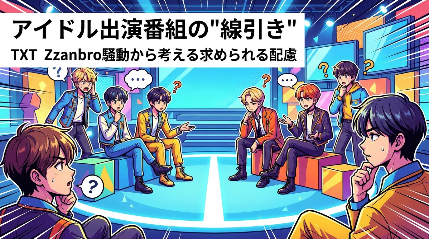 TXT Zzanbro騒動から考えるアイドル出演番組の"線引き"と求められる配慮とは