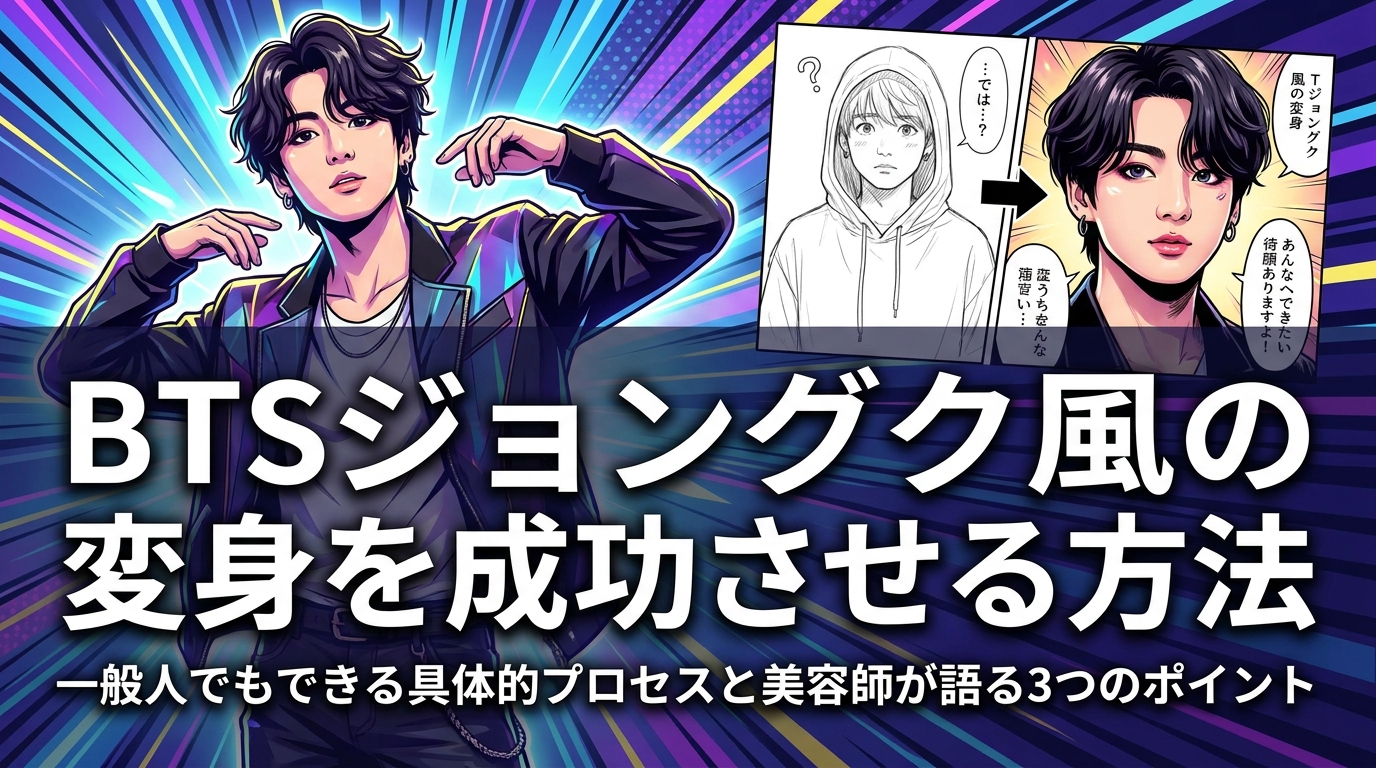BTSジョングク風の変身を成功させる方法|一般人でもできる具体的プロセスと美容師が語る3つのポイント